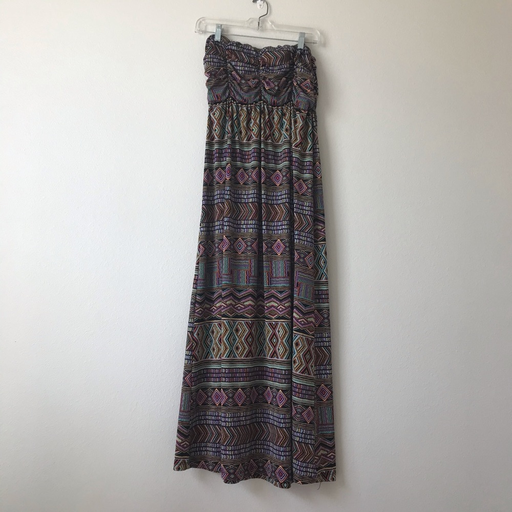 DRESS BUNDLE ✨ Aztec Print Strapless Maxi Dress